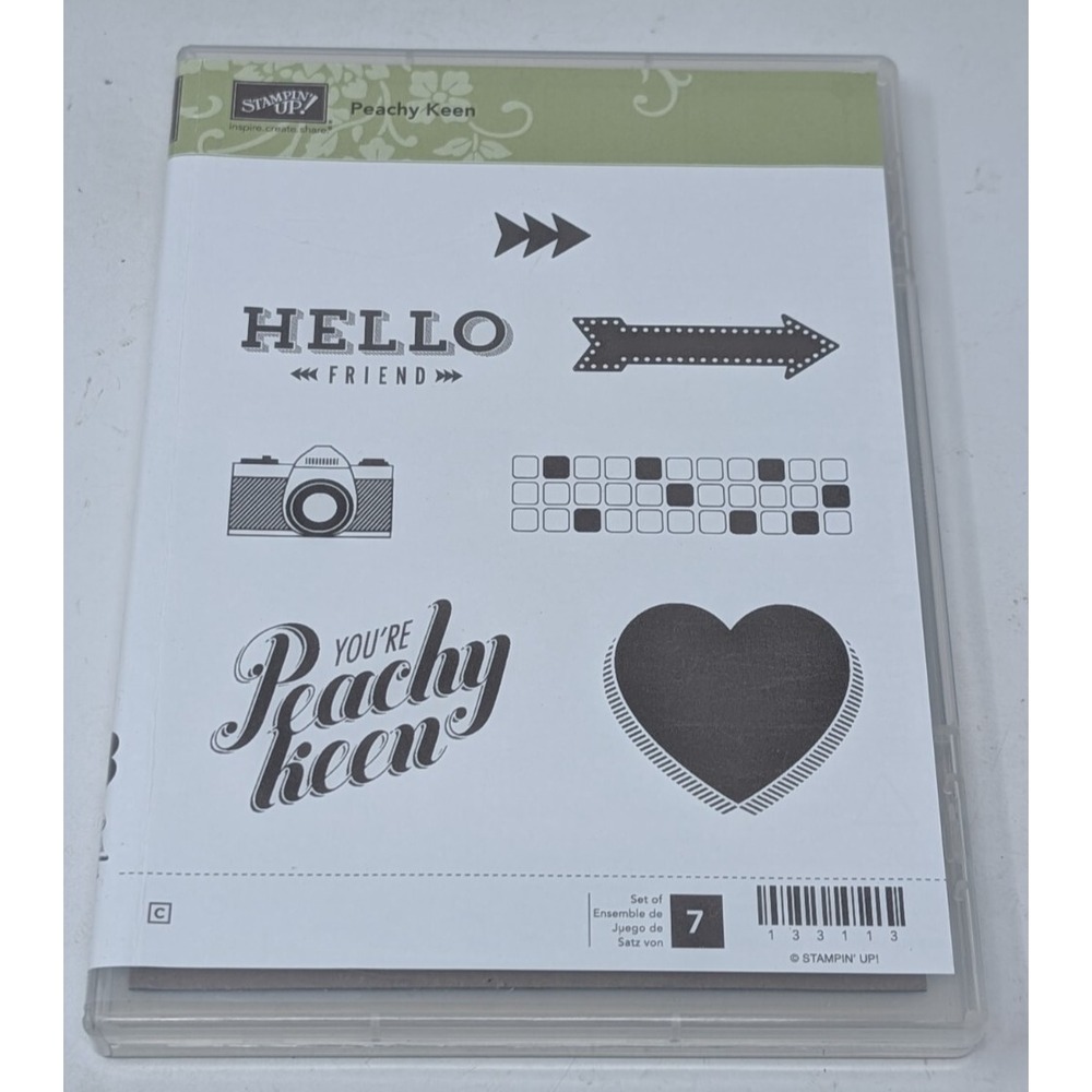 Stampin' Up Peachy Keen Stamp Set‎ w Camera Polaroid On Film Dies **NEW**